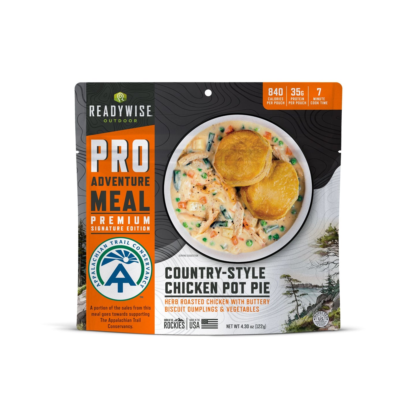 ReadyWise Pro 6 Pack Adventure Meal Country-Style Chicken Pot Pie