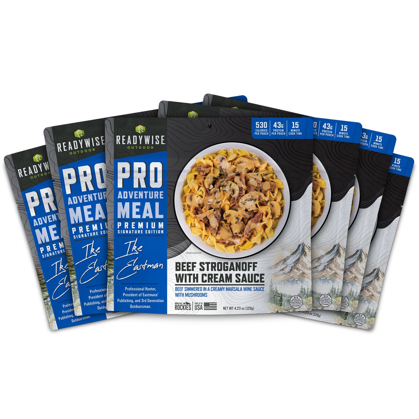 ReadyWise Pro 6 Pack Adventure Meal Beef Stroganoff with Cream Sauce
