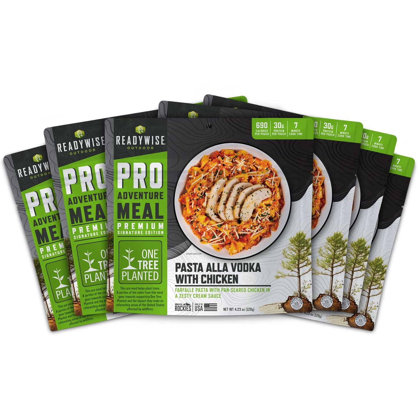 ReadyWise Pro 6 Pack Adventure Meal Pasta Alla Vodka with Chicken