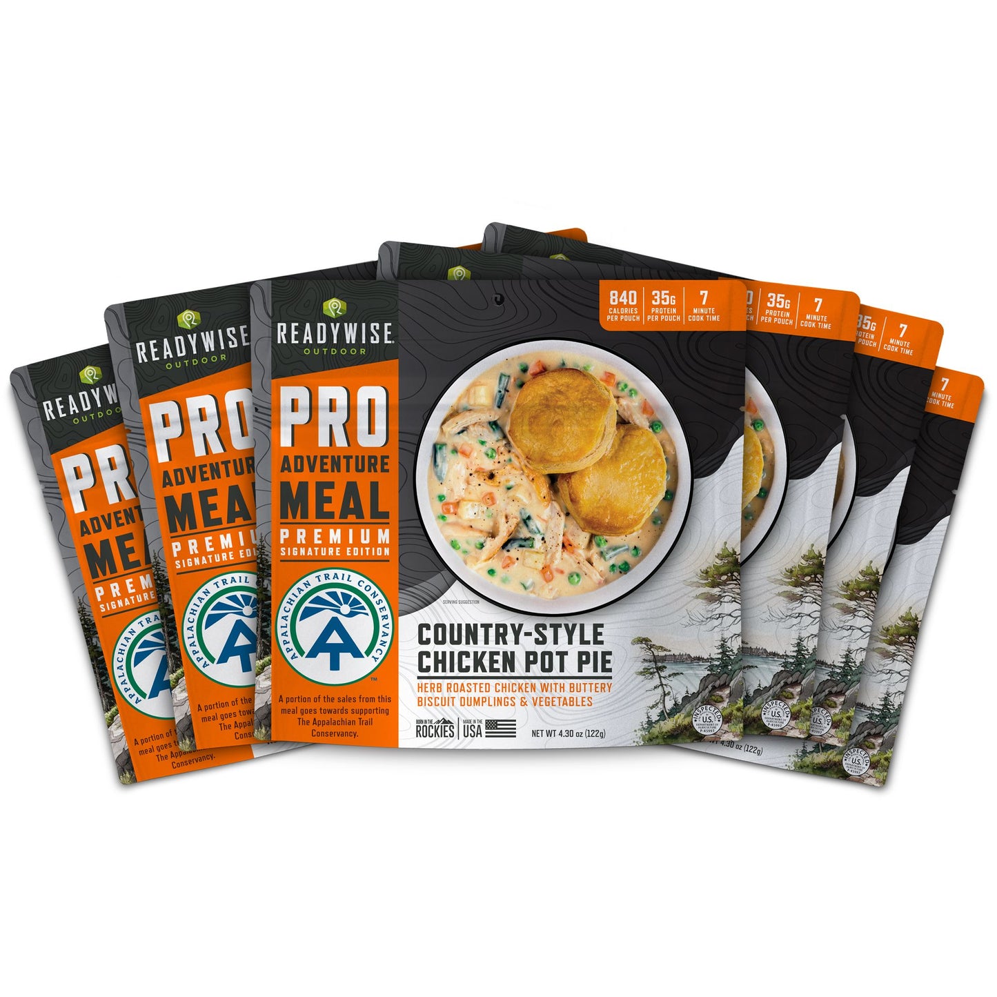 ReadyWise Pro 6 Pack Adventure Meal Country-Style Chicken Pot Pie