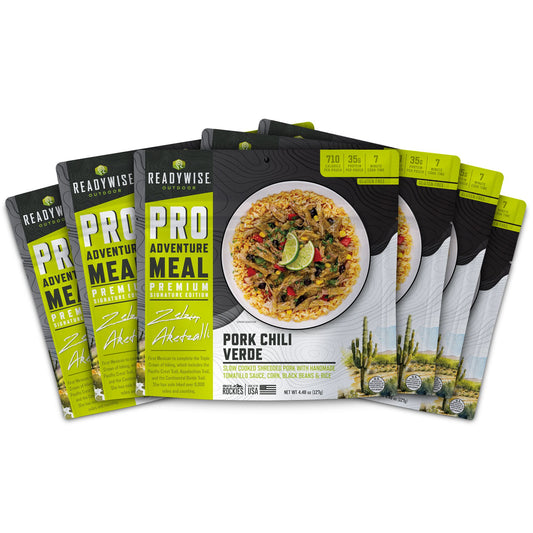 ReadyWise Pro 6 Pack Adventure Meal Pork Chili Verde