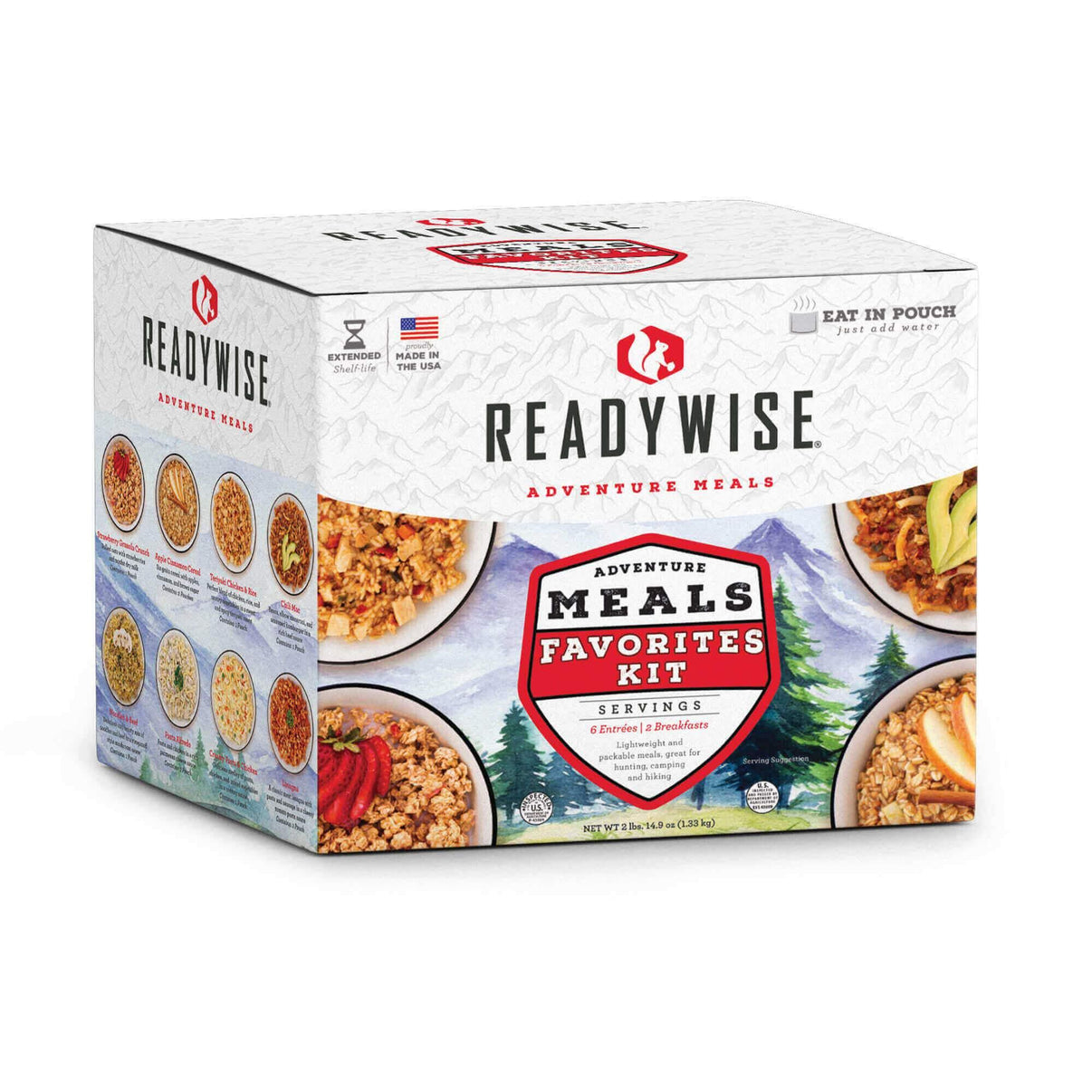 ReadyWise Adventure Meals Favorites Kit – Prep & Sport