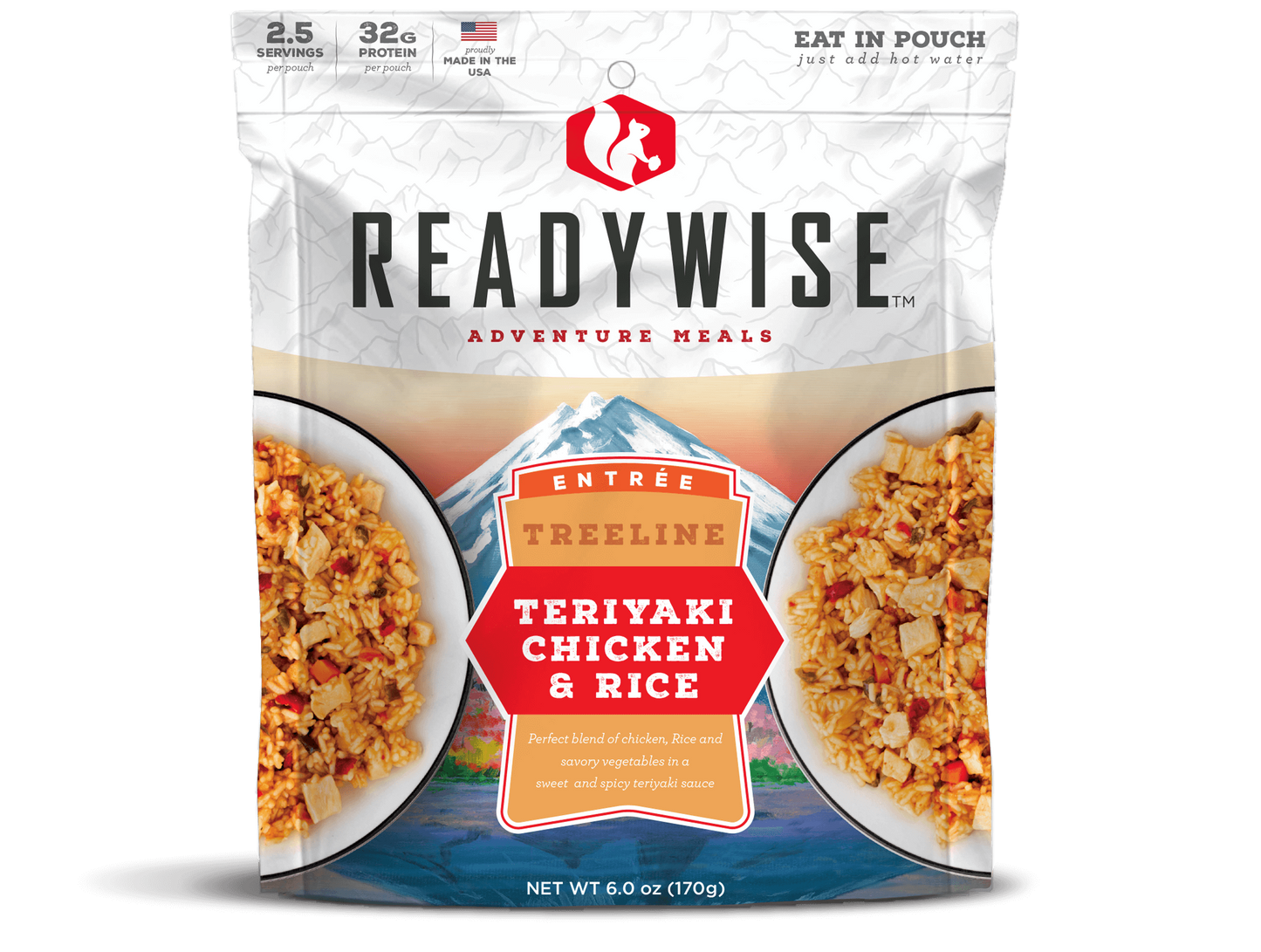 ReadyWise 6 Pack Treeline Teriyaki Chicken & Rice