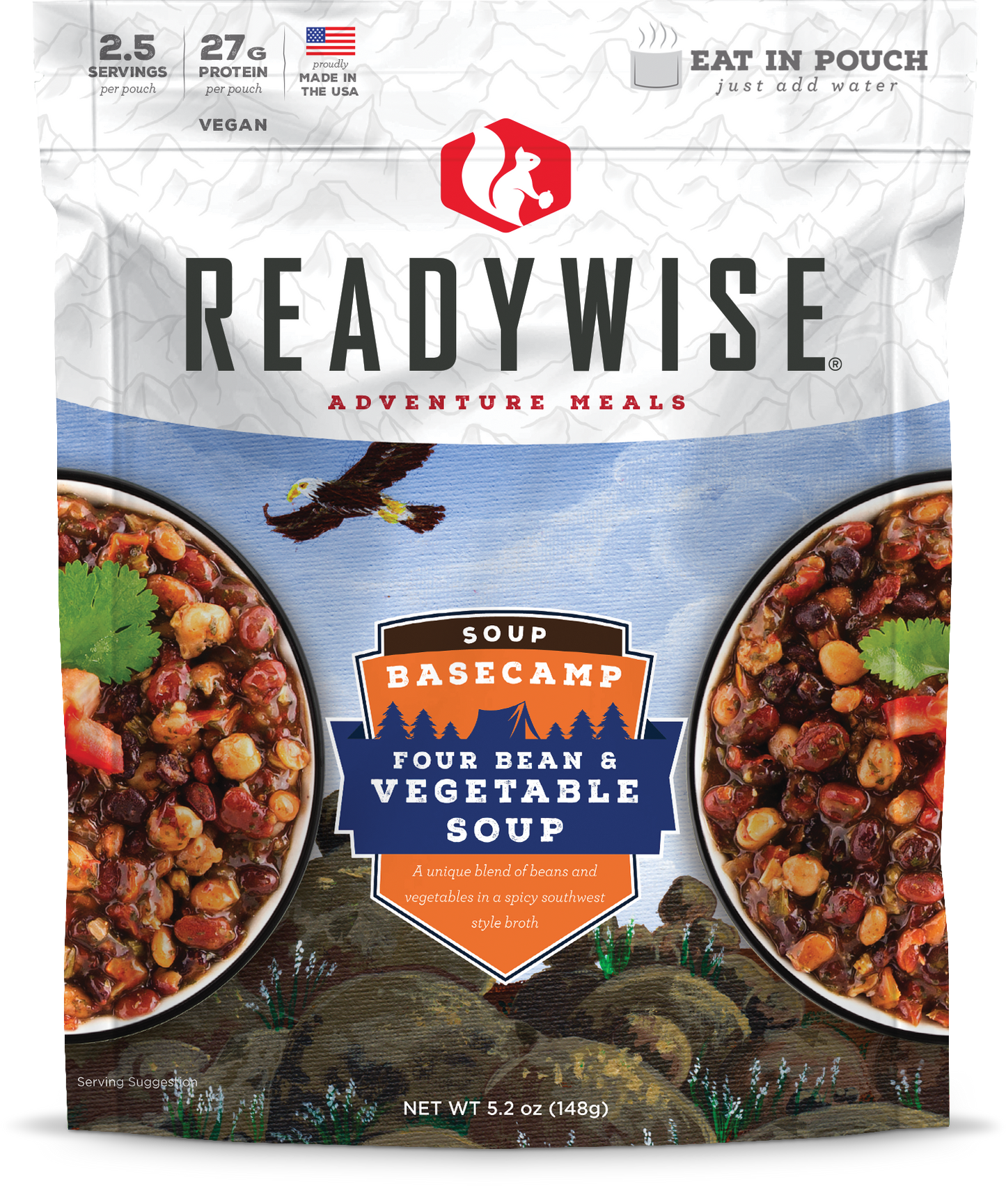 ReadyWise 6 Pack Basecamp Four Bean & Vegetable Soup