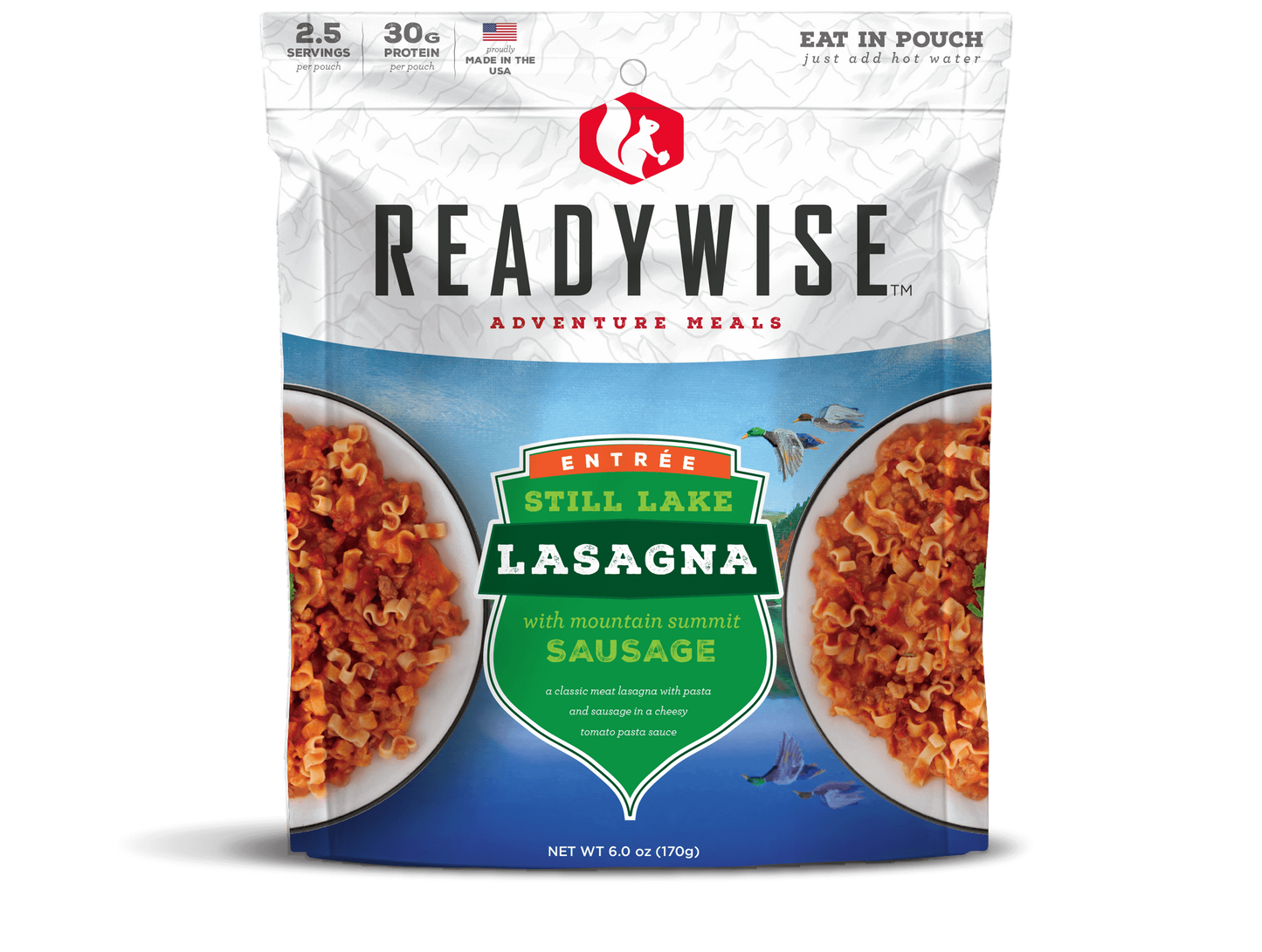 ReadyWise 6 Pack Still Lake Lasagna with Sausage