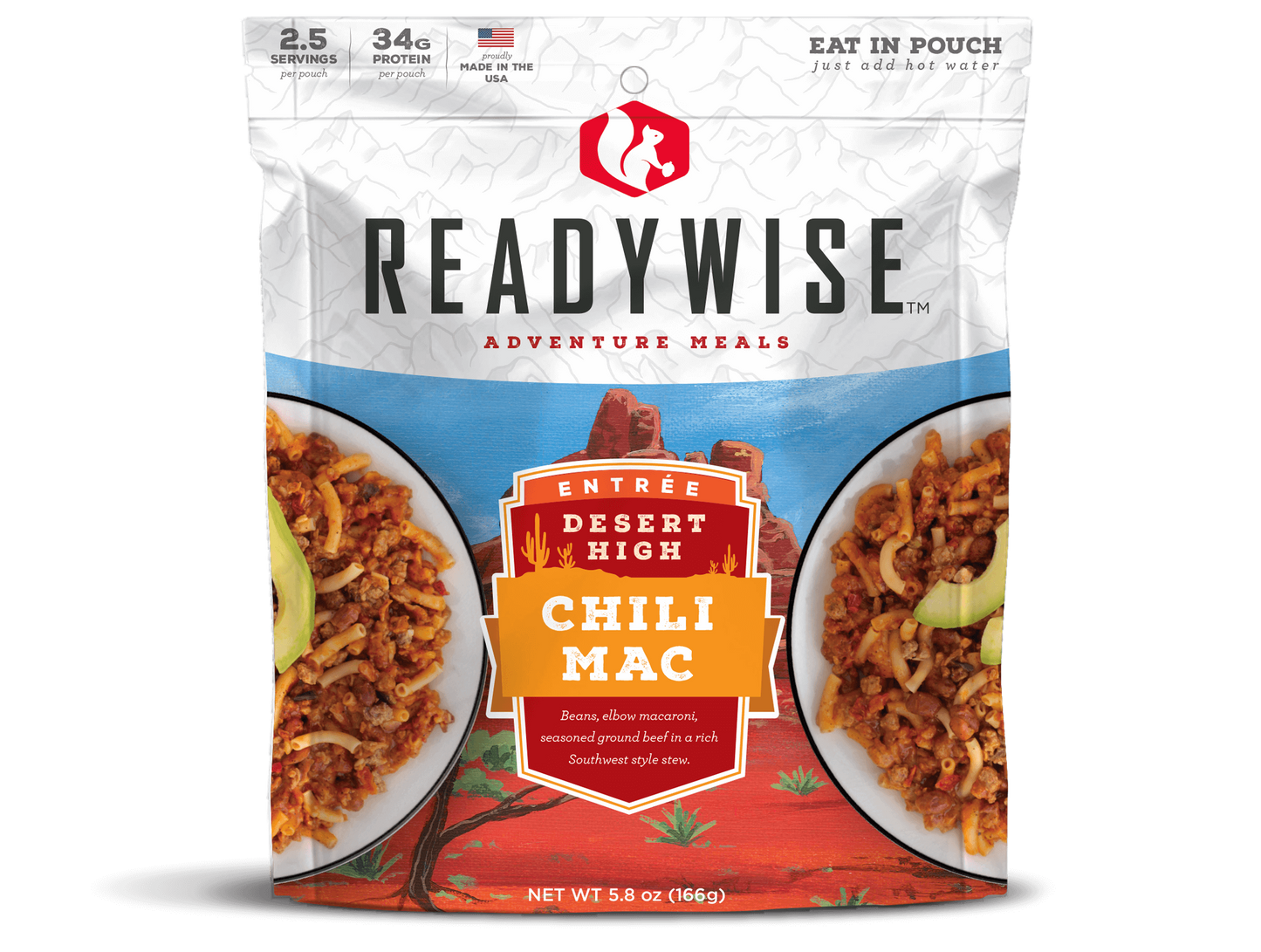 ReadyWise 6 Pack Desert High Chili Mac with Beef