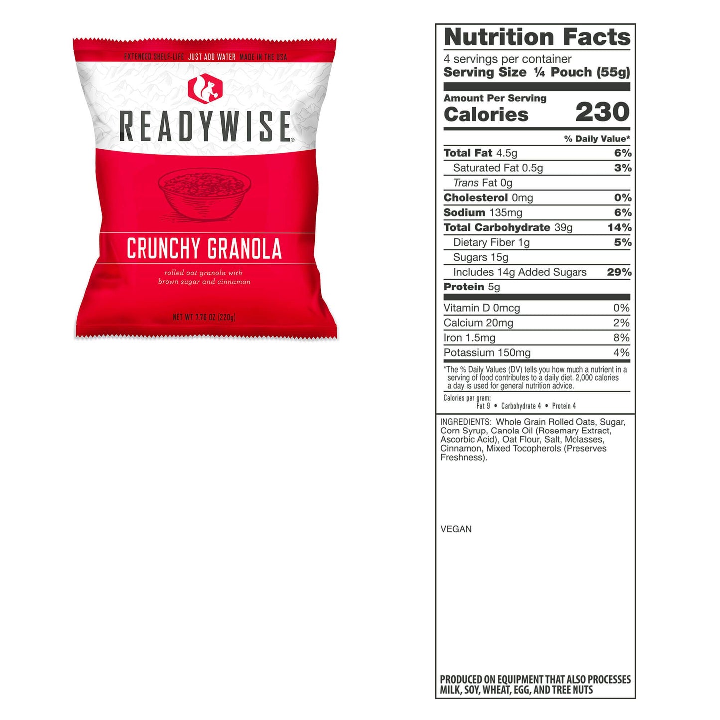 ReadyWise 7 Day 60 Serving Emergency Food Supply Ready Grab Bag
