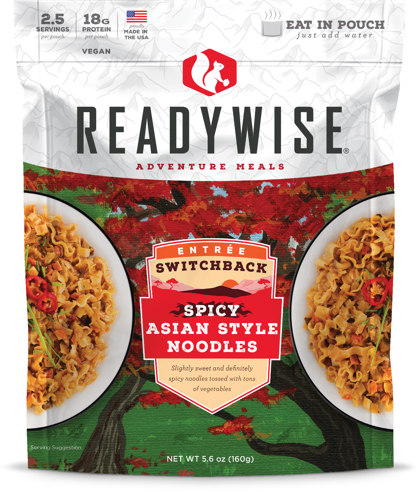 ReadyWise 6 Pack Switchback Spicy Asian Style Noodles