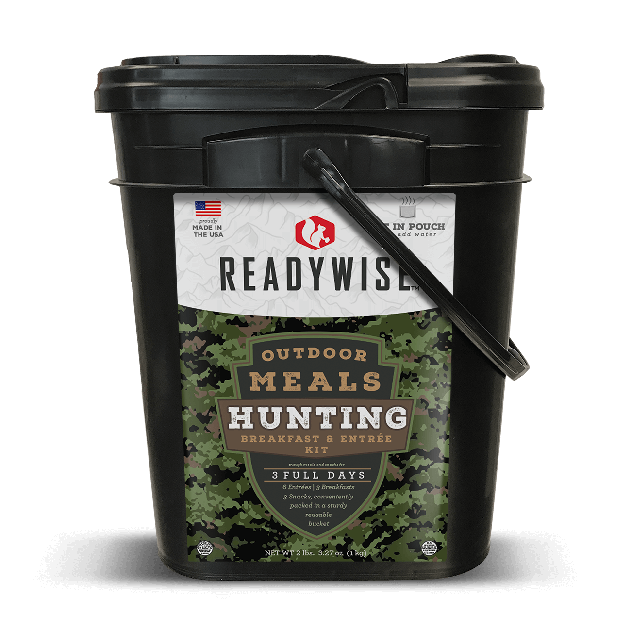 ReadyWise Hunting Bucket Cook-in-Pouch Meals